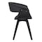 Armen Living Summer Contemporary Dining Chair in Black Brush Wood Finish and Charcoal Fabric LCSUCHBLCH - alternate 5